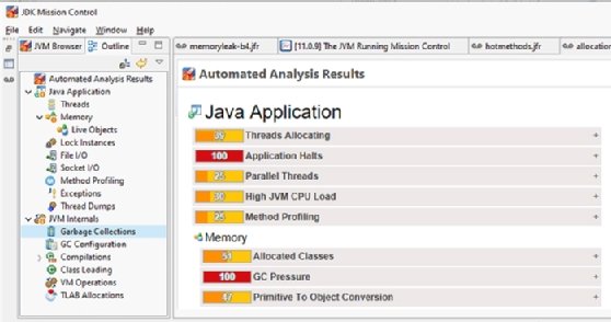 Java flight recorder analysis